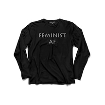 Femınıst Af Komunizm Güçlü Kadın Feminizm Uzun Kollu Tişört (512916367)