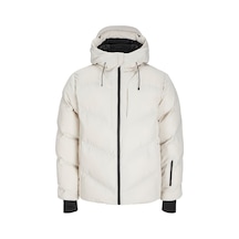 Jack & Jones Erkek Jcoslay Kapüşonlu Rüzgar Geçirmez Kapitone Mont 12260482 Taş Taş