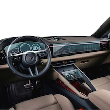 Porsche Macan Uyumlu Elektrik Uyumlu Dijital Gösterge, Navigasyon Ve Vites Etrafı 9h Nano 3lü Set 9H Nano Ekran Koruyucu
