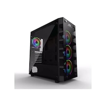 Powerboost X59rgb-650w 80+ Usb 3.0 Tempered Glass 6 X Rgb Fanlı Gaming Kasa Jbst-x59rgb-650 Kdo