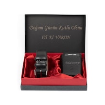 West Polo Westpolo 5550 Hakiki Deri Mekanizmalı Cüzdan & Kemer Erkek Set