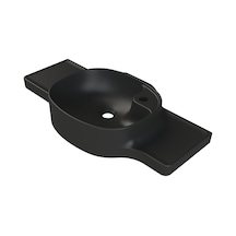 Mat Siyah 80 Cm Uzunluğunda Modern Lavabo 508 Yeşil