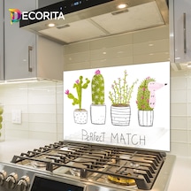 Decorita Cam Ocak Arkası Koruyucu | Perfect Match | 49,5cm x 76cm
