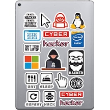Hacker Sticker Seti Laptop Ajanda Pc Tablet Telefon Defter Etiket Bullet Journal Diğer