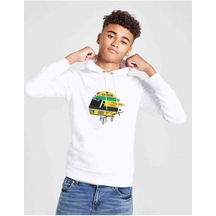 Tshirthane Formula F1 Ayrton Senna F1 Car Baskılı Unisex Çocuk Sweatshirt (528942219) Beyaz