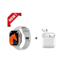 Vilya Watch 8 Ultra Smart Watch 49mm + Bluetooth Kulaklık Akıllı Saat Uyumlu