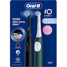 Oral-b Io 2 Şarjlı Diş Fırçası Seti 2'li Gece Siyahı/yeşil