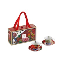 Lucky Art Liorine Bone 2 Lü Kahve Fincanı Seti 90 Ml Lyba 120 Çok Renkli