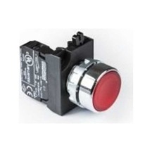 Cm100dk Cm Serisi Metal 1no Yaylı Düz Kırmızı 22 Mm Buton
