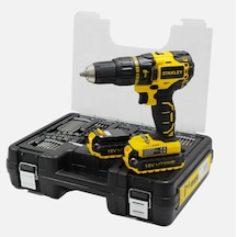 Stanley Li-Ion Çift Akülü Profesyonel Kömürsüz Darbeli Matkap SBH20D2K + 100 Parça Aksesuar Seti