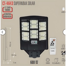 Cata Ct-4643 600w Süpernova Solar Sokak Armatürü Cata
