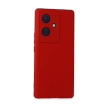 V29 Lite Kılıf Nano İçi Kadife Silikon - Kırmızı Bz8683140629793