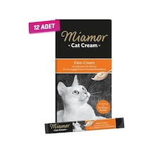 12 ADET - Miamor Cream Peynirli Sıvı Kedi Ödülü 5x15 Gr