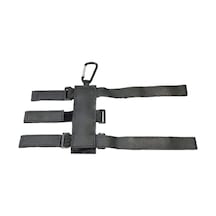 Tenfowee Siyah Bisiklet Ses Cihazı Tutucu - Çok Amaçlı, Kaymazsız, Su Geçirmez, Ayarlanabilir Deri Ve Metal Mizrak