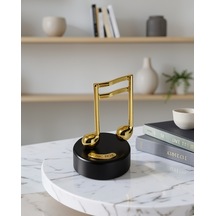 Dönen Müzik Kutusu Altın Nota Figürlü Uczzznotamüzikutusu-6