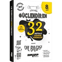 8. Sınıf Dil Bilgisi Güçlendiren Haftalık Kazanım Denemeleri Anka