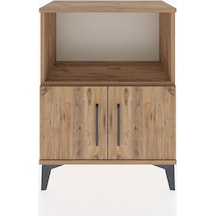 Arges Komodin 2 Raflı 2 Kapaklı 60x30x80 Çam-çam Atlas Çam