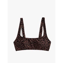 Koton Bralet Leopar Bikini Üstü Arkası Kopça Kapamalı Astarlı Pedli Leopar Desenli 4sak10207mm Leopar
