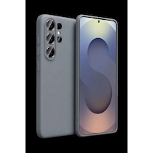 Samsung Galaxy  Uyumlu  S26 Ultra Nano İçi Kadife Silikon - Gri