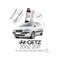 Bosch Aerotwin Hyundai Getz 2002 - 2011 Ön - Arka Silecek Seti