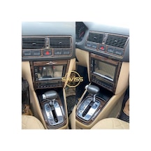 Volkswagen Golf4 Otamatik Vites Uyumlu Özel Desen Koyu Meşe Full Set Torpido Maun Kaplama Koyu Meşe