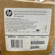 Q6581A Hp Instant-Dry Satin Photo Paper 1067Mmx30.5M