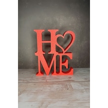 Home Yazılı Dekoratif Biblo Masaüstü Dekor - Kırmızı 12 Cm X 10 Cm Kırmızı - 700126653