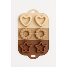 Adet 6 Lı Silikon Muffin Kek Kalıbı Dayanıklı Yapışmaz Gıda Dostu Renkli Esnek Muffin Kalıbı Kolay Temizlenen Çok Renkli