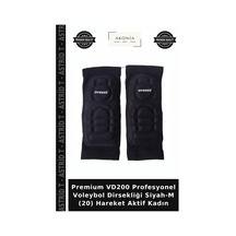 Premium Vd200 Profesyonel Voleybol Dirsekliği Siyah-m 20 Hareket Aktif Kadın