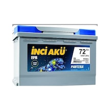 İnci 12v 72 Amper 680A EN Efb Start Stop Akü Ü.T Aralık 2023