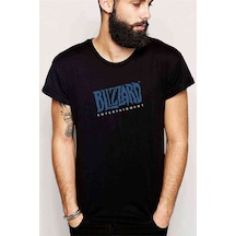 Blizzard Baskılı Siyah Erkek Tshirt