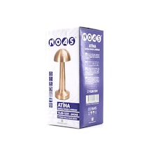 Oval - Metal Mantar Masa Lambası Dokunmatik - Renkli Type-c Şarjlı 3 Fonksiyonlu Yl86-1231 4887