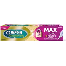 Corega Maksimum Güç Max Tutuş Konfor Diş Protezi Yapıştırıcı Krem 40 Gr