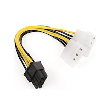 Dark 2 X 4-Pin Molex 8-Pin Pci-E Ekran Karti Güç Kablosu Dönüştü
