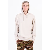 Jahr Marc Krem Rengi Büyük Beden Erkek Kapüşonlu Sweatshirt