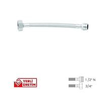 Bağlantı Hortumu 1/2' N ' -3/4' 90 Cm