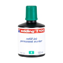 Edding T100 Permanent Kalem Mürekkebi 100 Ml - Yeşil