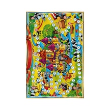 Kartela Halı Orta Çağ Macerası Sayılı Kaymaz Taban Çocuk Oyun Halısı - 60 X 90 Cm Çok Renkli
