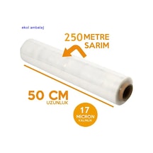 Palet Streç Film 17 Mikron 50 Cm 250 Mt Palet Streç
