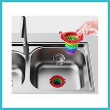 Bezos Renkli 6 Kademeli Lavabo Süzgeci Dfnbez Standart