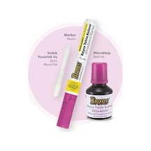 Brons Board Marker Set Pembe