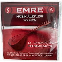 Emre Kısa Sap Bağlama Teli - Ipek Bamlı Saz Teli 0.18Mm- 0.28Mm