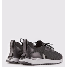 Tekstil Siyah Bağcıklı Erkek Spor Ayakkabı-Siyah (521651305)