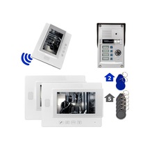 Powermaster 37t4 2 Daire 7 Nfc Destekli Görüntülü Diafon Kapı Zili Interkom Akıllı Ev Güvenliği Sistemi