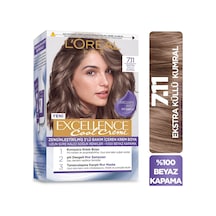 4 Adet L'oreal Paris Excellence Cool Creme Saç Boyası - 7.11 Ekstra Küllü Kumral
