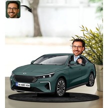 Bk Gift Kişiye Özel Erkek Urla Renk Togg Karikatür Biblo -2, Arkadaşa Hediye, Araba Hediyesi Kobitmeyencom35881 Bk Gift