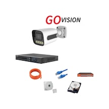 Go Vision 1'li 5mp 4k Ultgo Ra Hd Ip Güvenlik Kamera Seti Gece Görüşlü, Dış Mekan Uyumlu