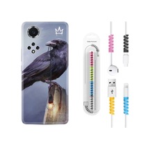 Huawei Nova 9 Kılıf Kablo Koruyuculu King Crow 1670 Siyah