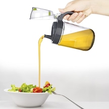 Cam Yağdanlık - Kulplu Sirkelik Sosluk 660ml - Elm-01-768322 Çok Renkli