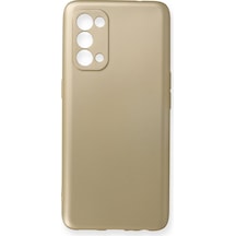 Newface Oppo Reno 5 Kılıf First Silikon - Gold Gold